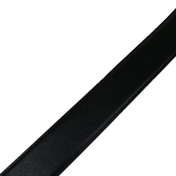 HERMES H Logo Constance Reversible Buckle Belt Leather #65 Black Brown 89YH155 - Picture 7 of 13